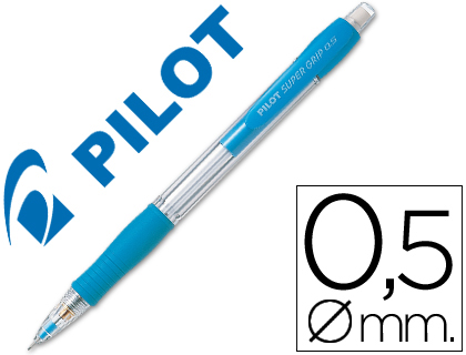 Portaminas Pilot Super Grip 0,5mm. celeste